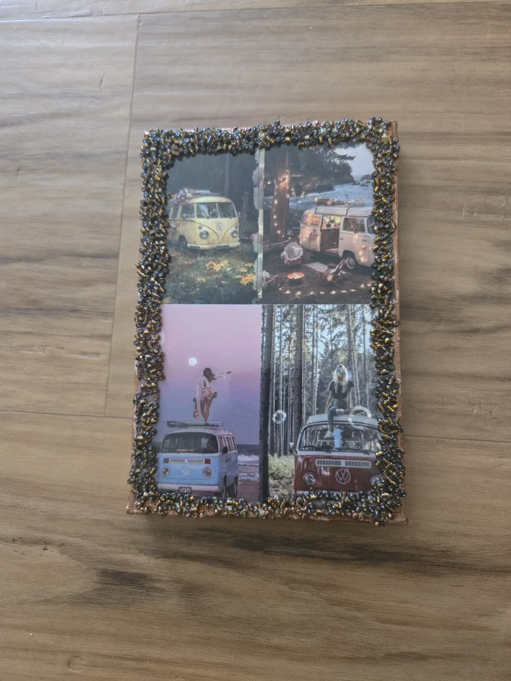 4/$15 Vintage Camper Van Photo Collage Wall Or Desk Accent 4x5